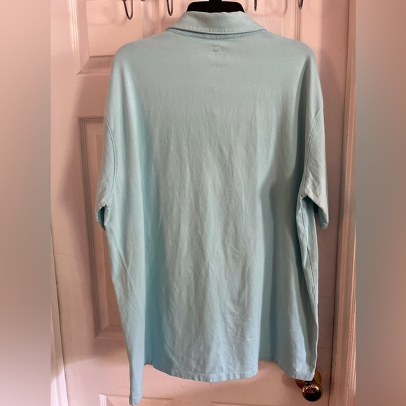 beach and barn polo shirt Men’s 2x aqua blue soft cotton, great condition - Picture 2 of 5